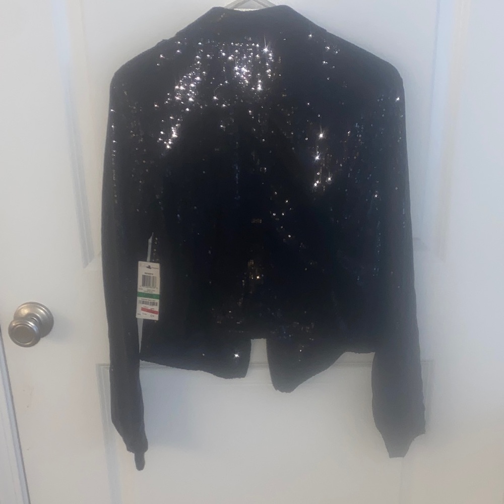 Sequin Black Jacket material girl - Picture 5 of 5